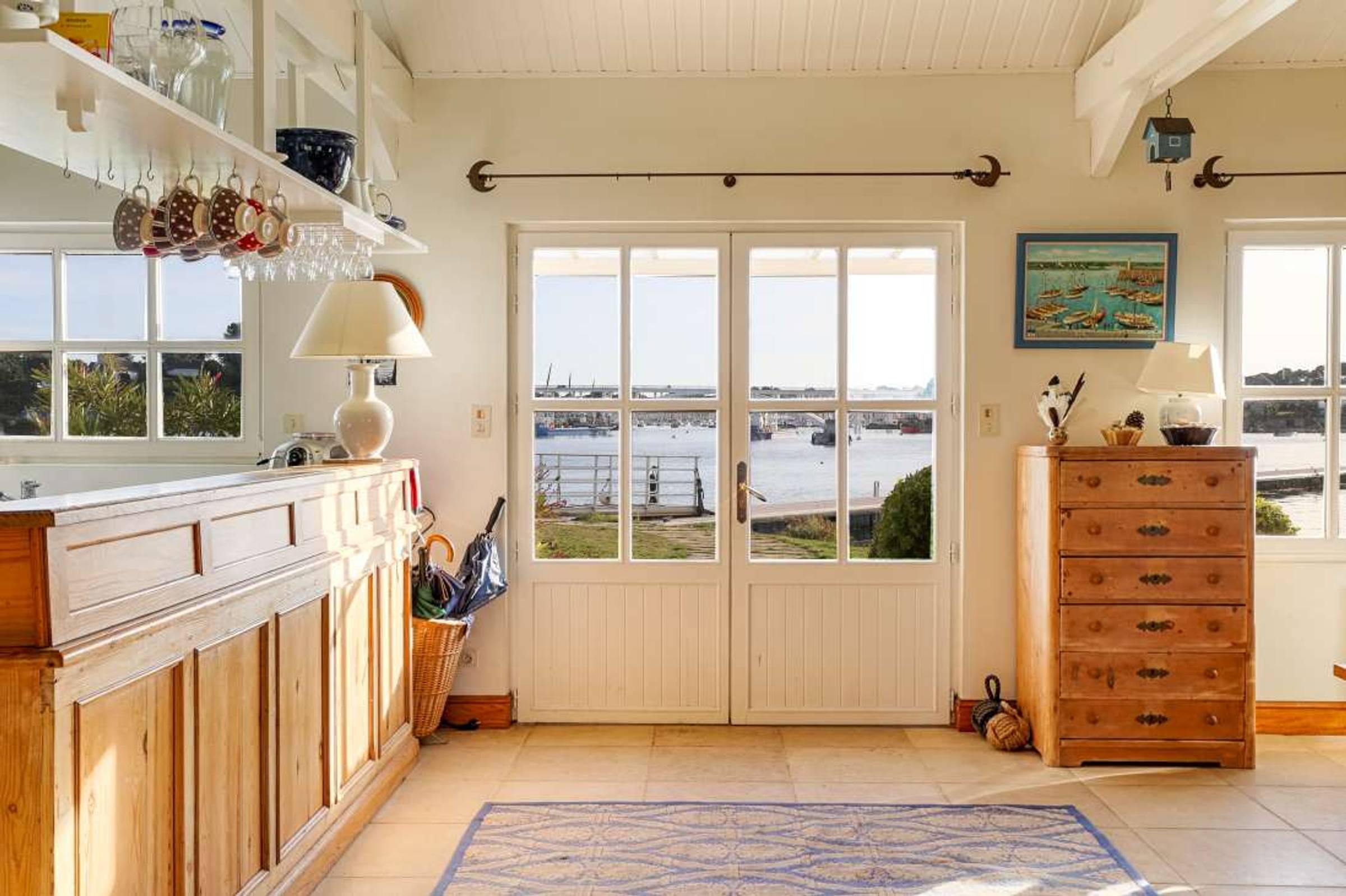 Vue maison de vacances trinitié ile de cuhan